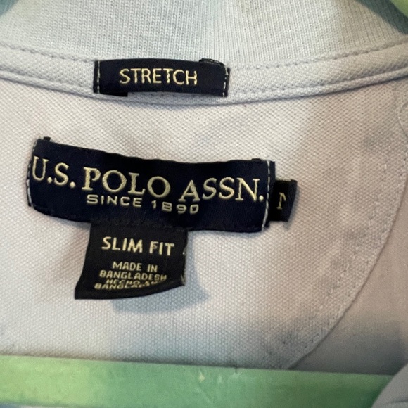 U.S. Polo Assn. Blue Polo Shirt Classic Style - Picture 3 of 3